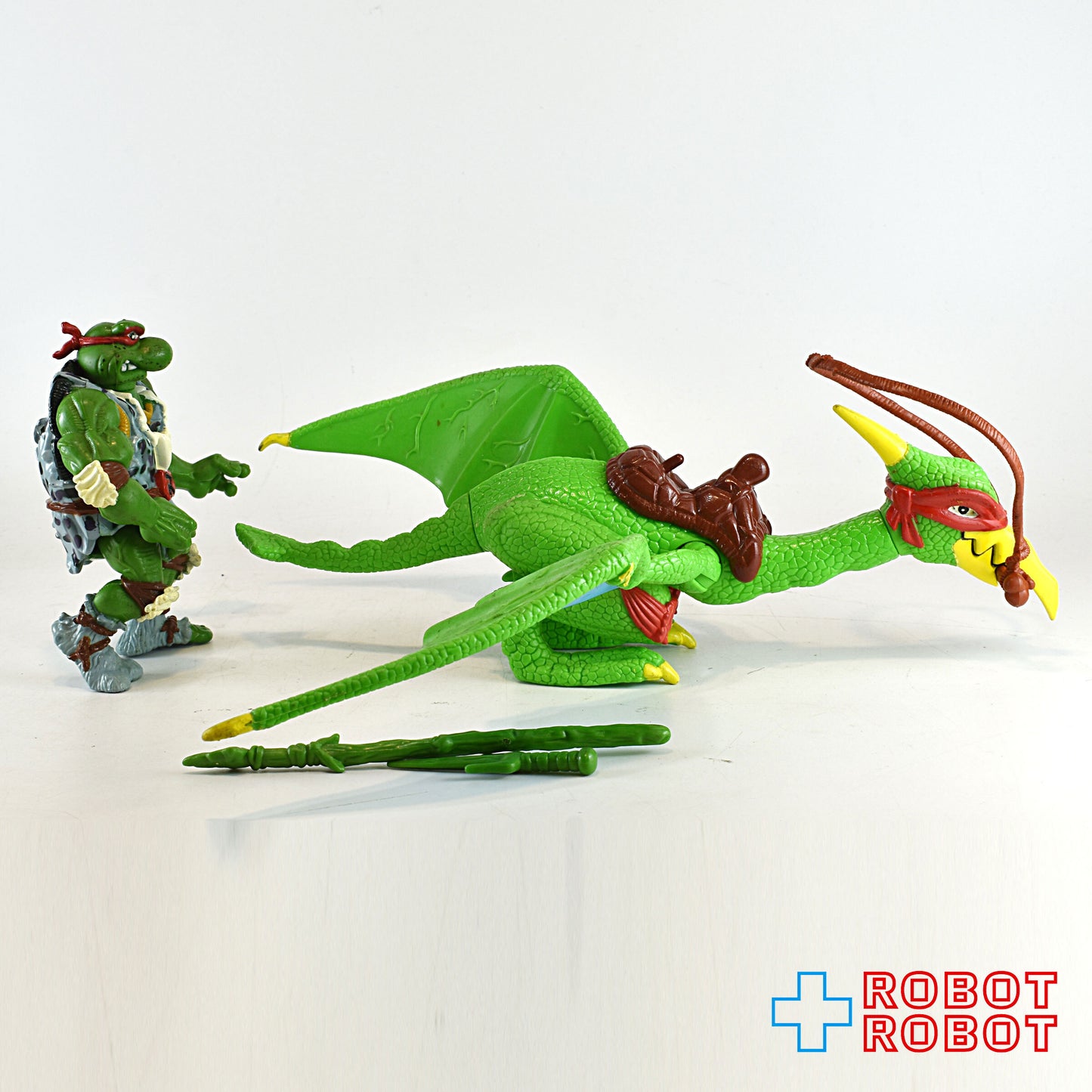 プレイメイツ ティーンエイジ・ミュータント・ニンジャ・タートルズ TMNT ケイブラファエロと恐竜 アクションフィギュア ルース完品