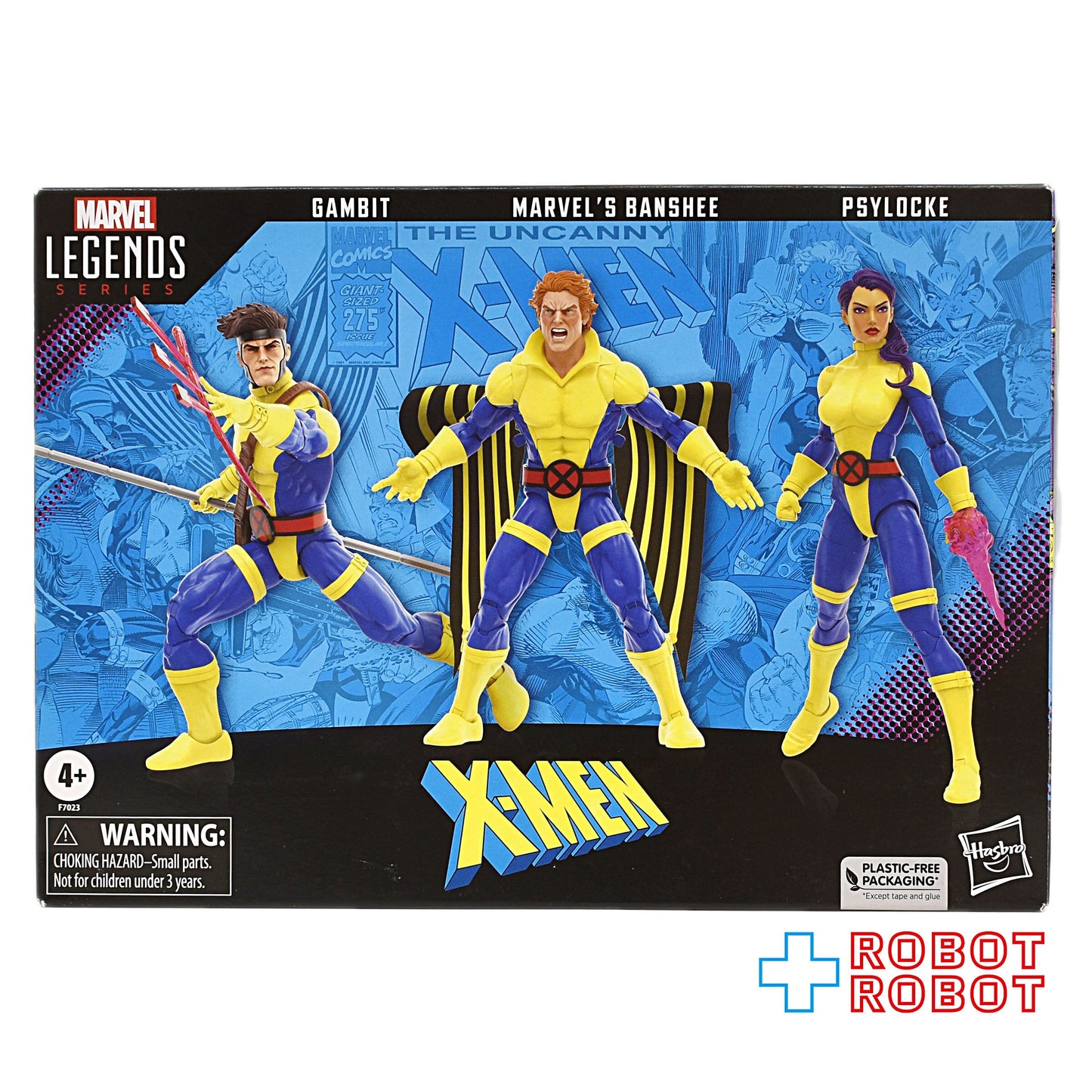 マーベルレジェンド X-MEN 60周年シリーズ ガンビット&バンシー&サイロック 3パック 開封 ※ガンビット欠品