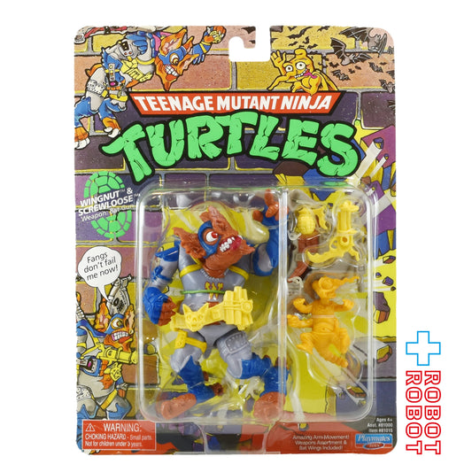 プレイメイツ タートルズ TMNT クラシック・ミュータント ウィングナット＆スクリュールーズ 4インチ アクションフィギュア 2023 未開封
