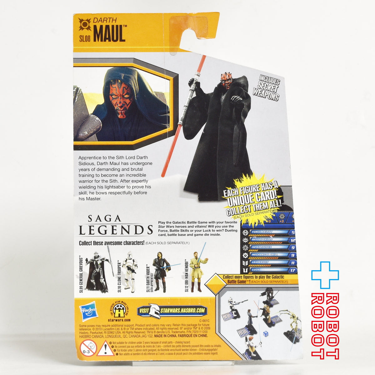 スター・ウォーズ SL2010 SL08 ダース・モール サーガ・レジェンズ 3.75インチ アクションフィギュア 未開封 US版