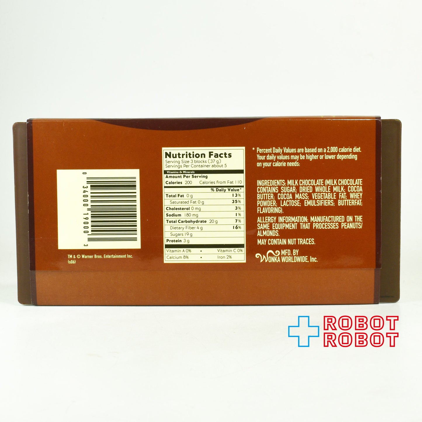 メディコムトイ チャーリーとチョコレート工場 ウォンカバー チョコレートレプリカ