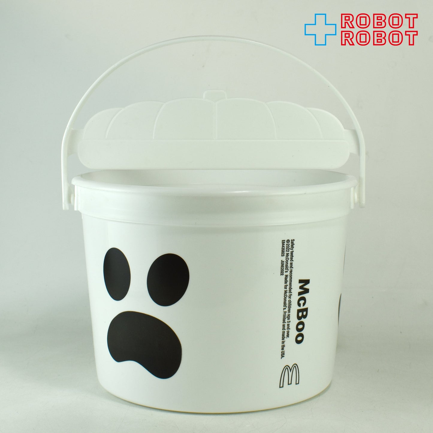 マクドナルド ハッピーセット McBoo マックブー ホワイトゴースト ハロウィンバケツ&ステッカー 2022