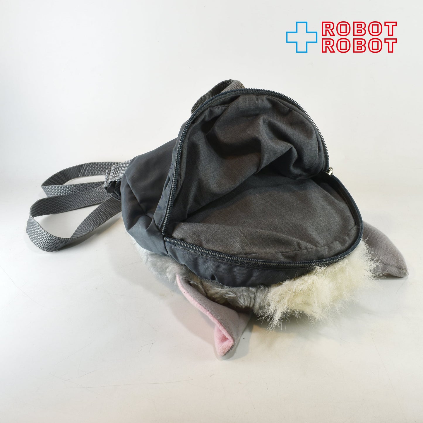 ファービー グレー x ホワイト バックパック リュック ぬいぐるみ人形 23センチ