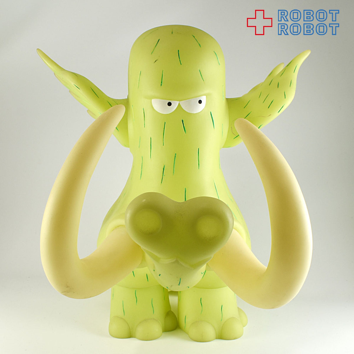 フューチャートーイ ギャートルズ マンモス マンモ ソフビ 緑蓄光 紙タグ付