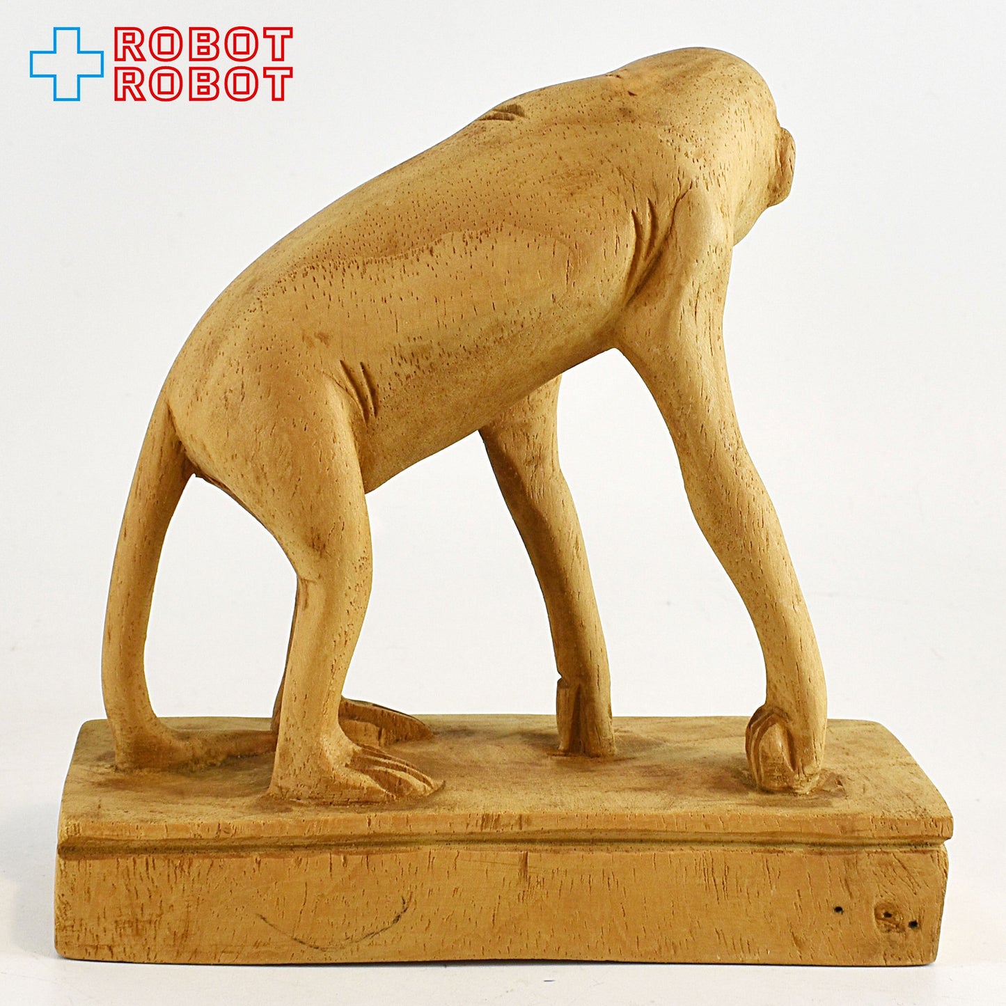 お猿 木製 木彫り 手彫り 置物 フィギュア