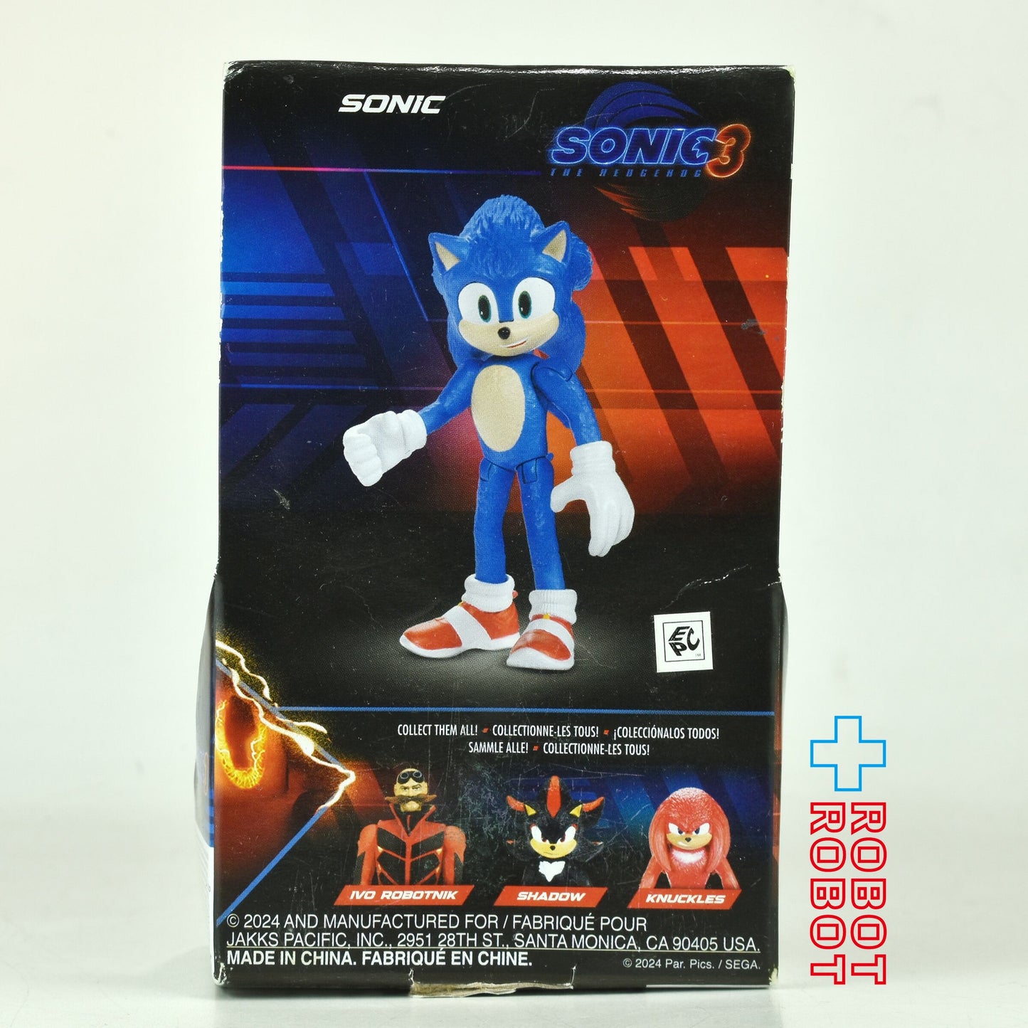 ソニック・ザ・ムービー ソニック × シャドウ 2.5インチ アクションフィギュア ソニック 未開封 ※難あり