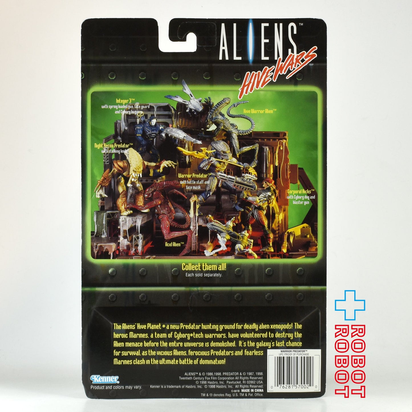 ケナー エイリアン ハイヴウォーズ ウォリアー・プレデター アクションフィギュア 1998 未開封