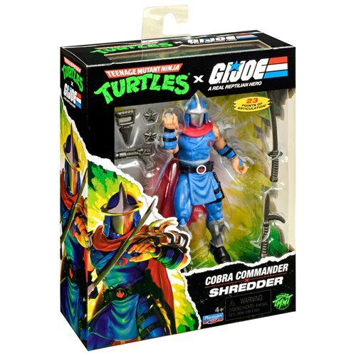 プレイメイツ ティーンエイジ・ミュータント・ニンジャ・タートルズ TMNT x G.I.ジョー シュレッダー as コブラコマンダー アクションフィギュア 未開封