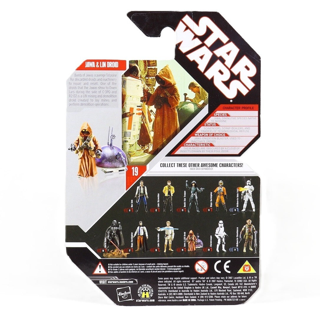 スター・ウォーズ 30th 2007-19 ジャワ ＆ LIN-V8K アクションフィギュア MOC 国内版
