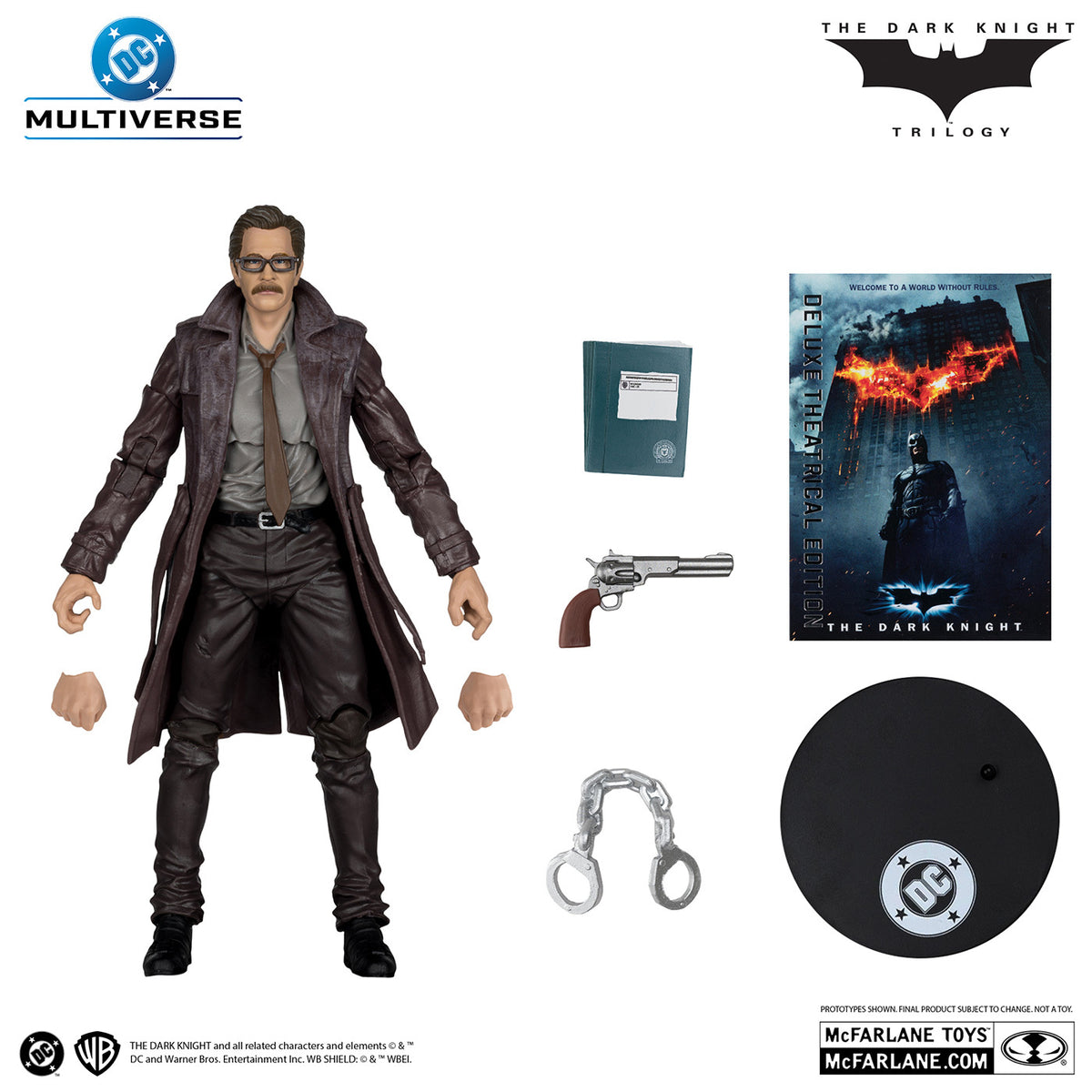 マクファーレン・トイズ DCマルチバース ダークナイト・トリロジー ゴードン本部長 デラックス・シアトリカル・エディション 7インチ アクションフィギュア 国内版 未開封