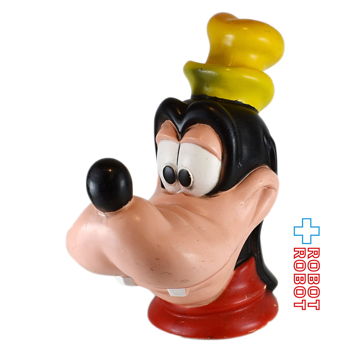 プレイパル ディズニー グーフィー ヘッド ソフビ貯金箱 底蓋欠