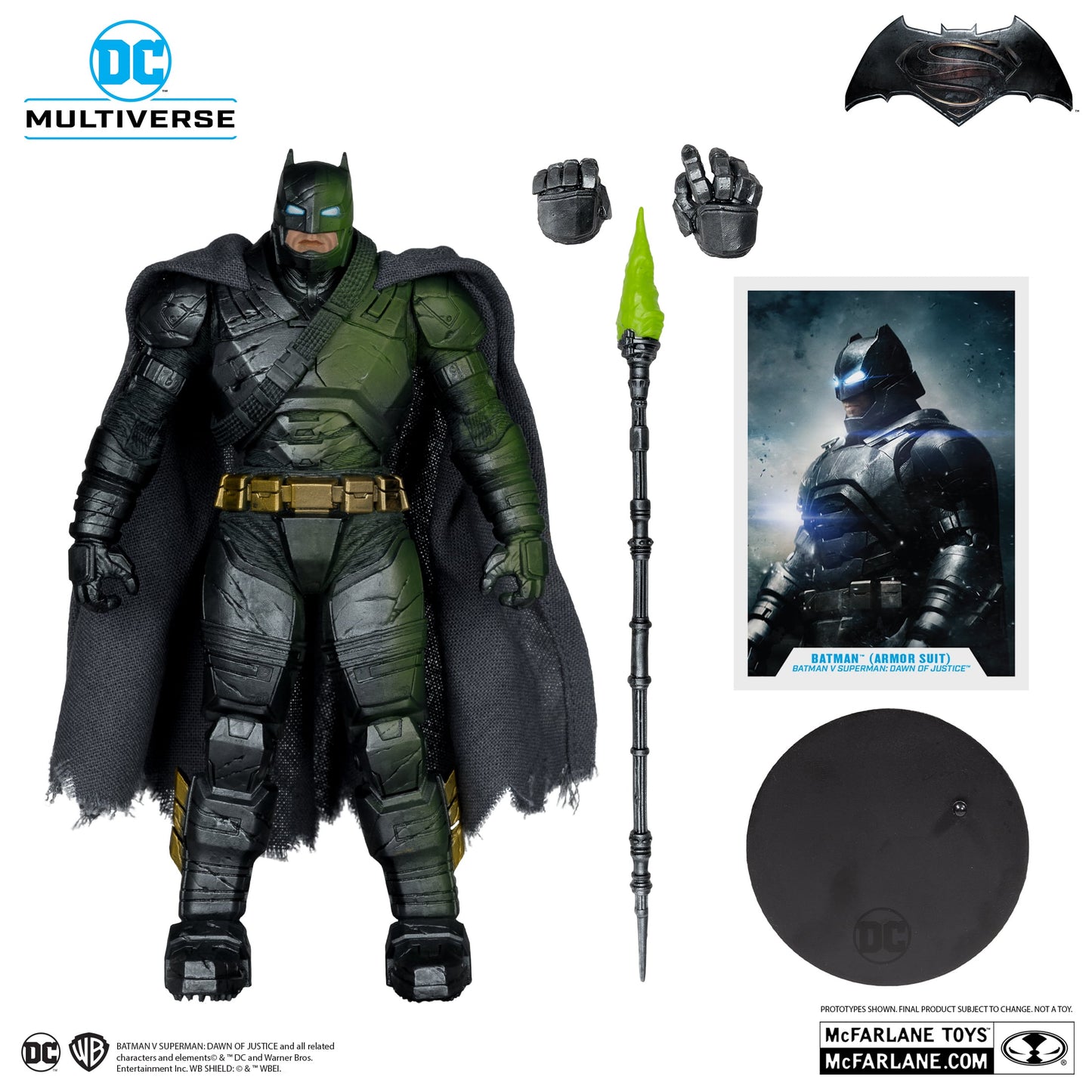 マクファーレン・トイズ DCマルチバース バットマン vs スーパーマン ジャスティスの誕生 アーマード・バットマン プラチナム・エディション 7インチ アクションフィギュア 未開封