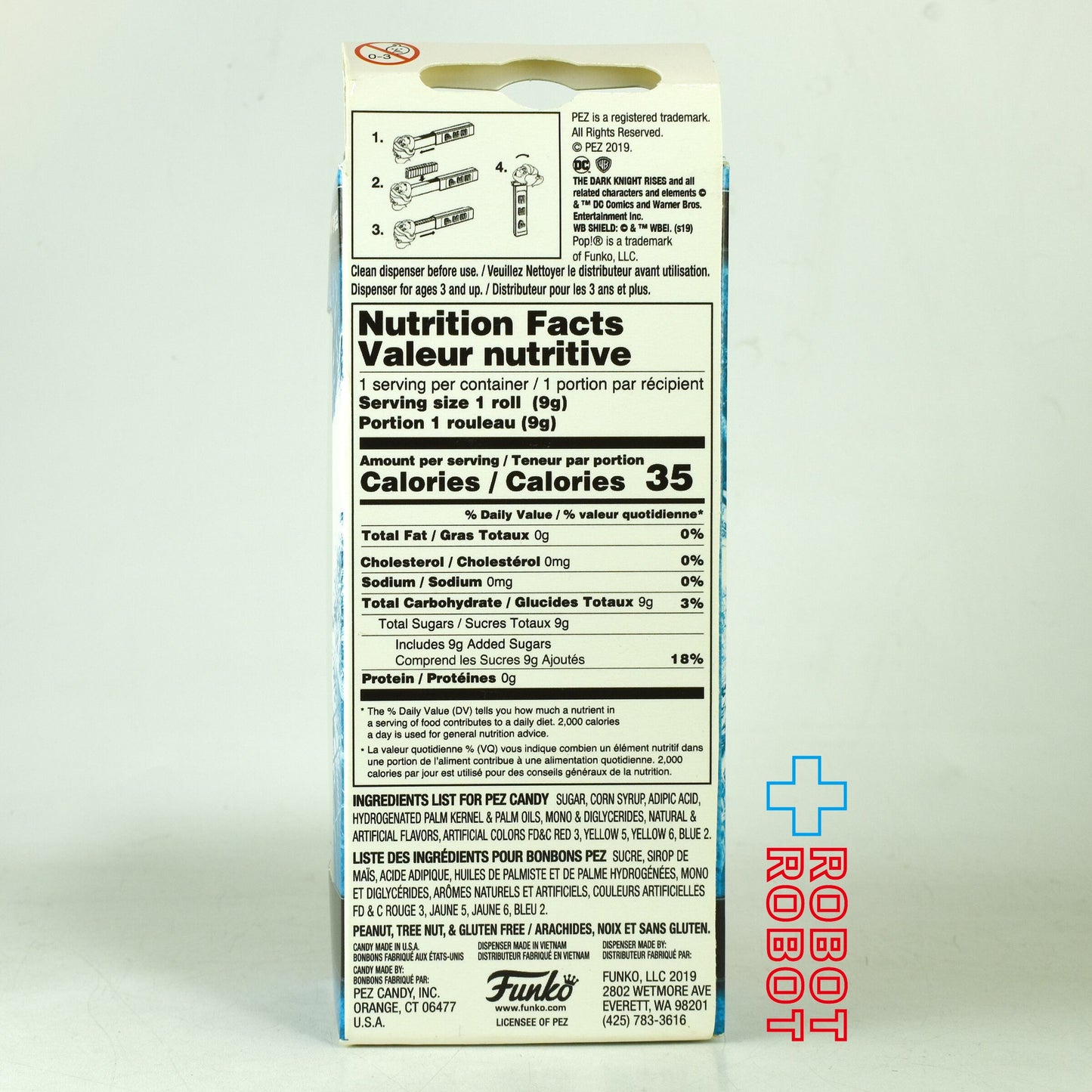 ファンコ POP! + PEZ DC ダークナイト バットマン 箱入