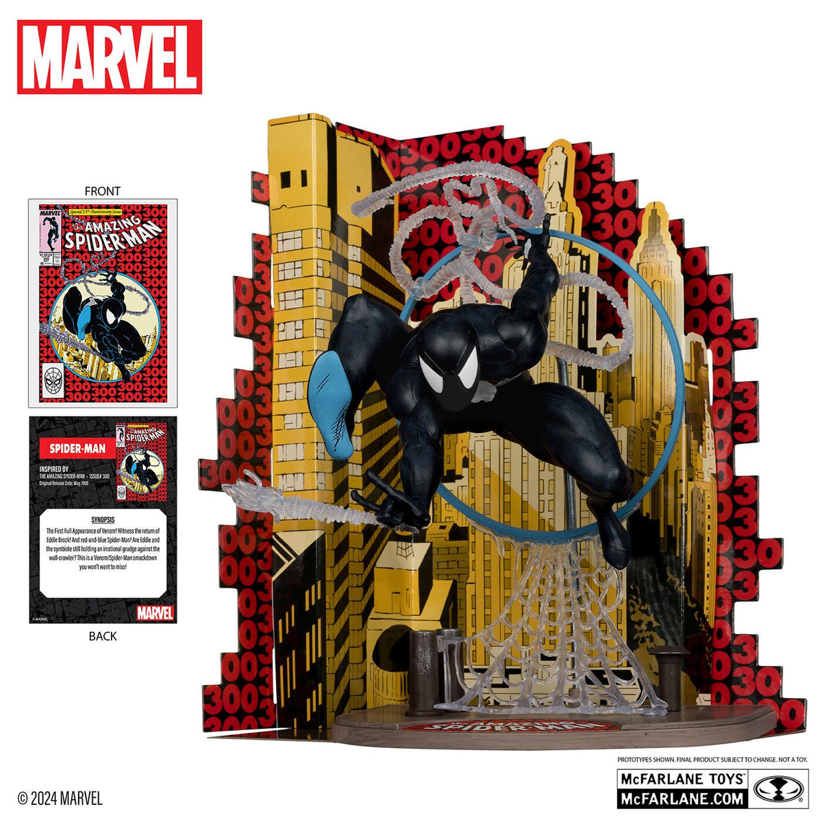 マクファーレン・トイズ マーベル シーン・フィギュア #005 スパイダーマン (シンビオートスーツ) 1/6 スタチューフィギュア 未開封