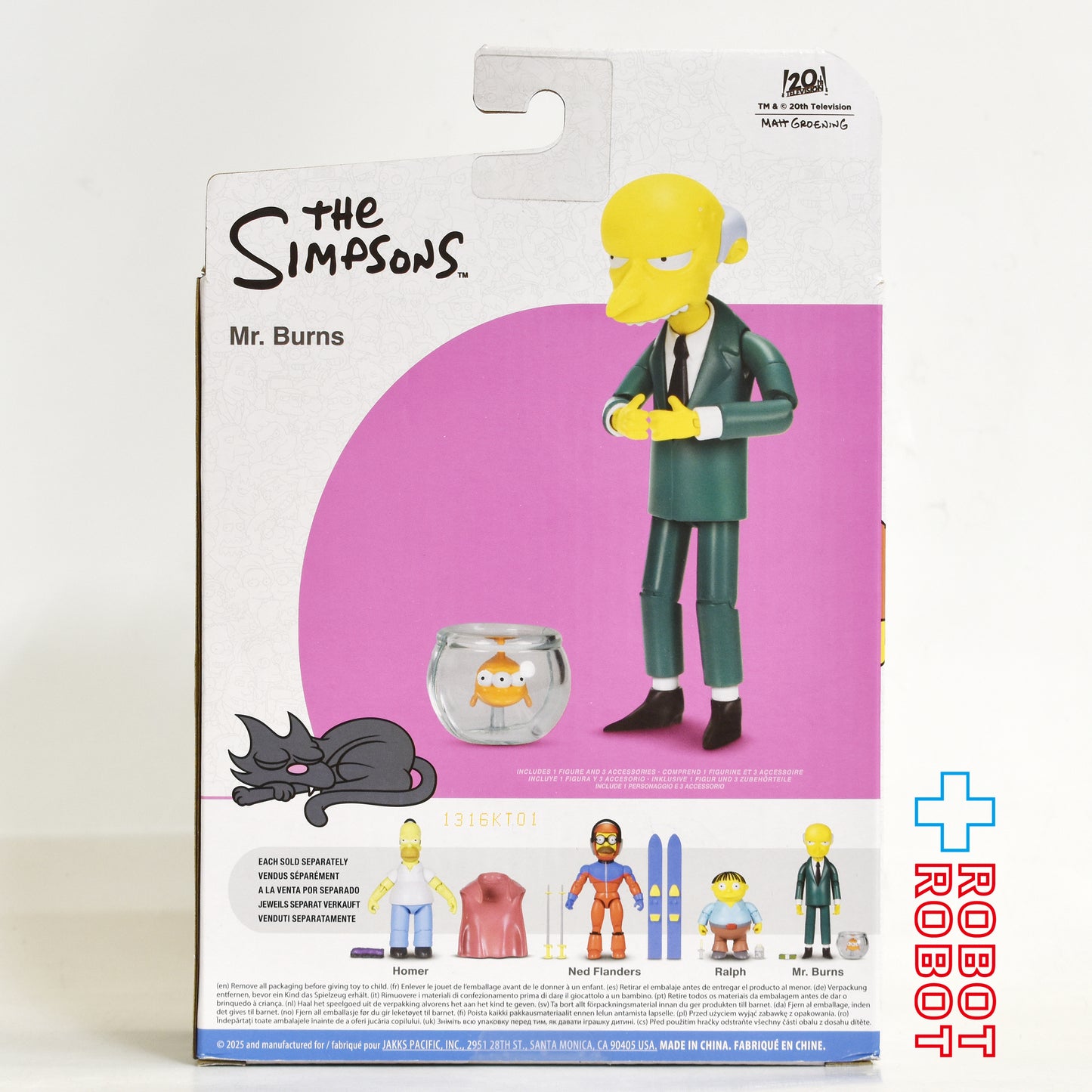 シンプソンズ 2025 ミスター・バーンズ / ブリンキー  5インチ アクションフィギュア 未開封