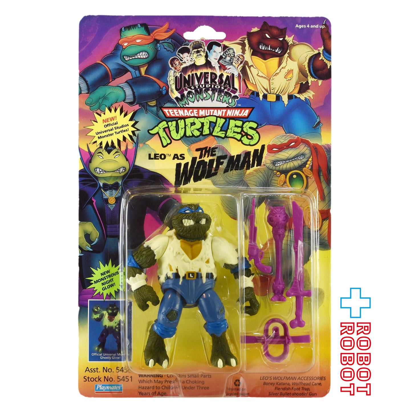 プレイメイツ  ニンジャ・タートルズ レオ as ウルフマン 狼男 アクションフィギュア 未開封