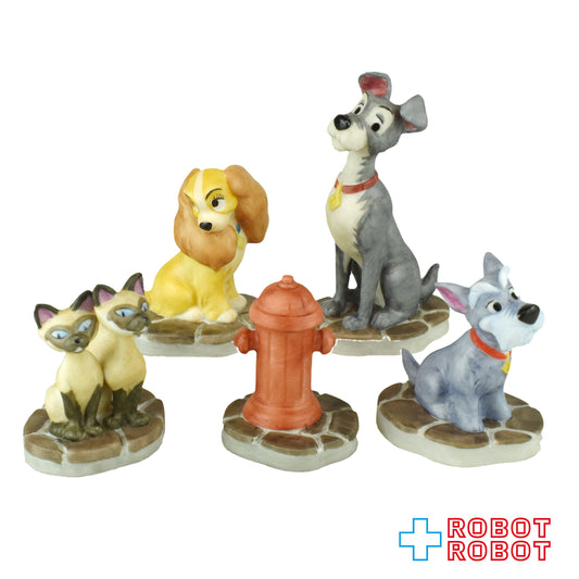 加藤工芸 ディズニー わんわん物語 箱庭フィギュアセット KD-244-300