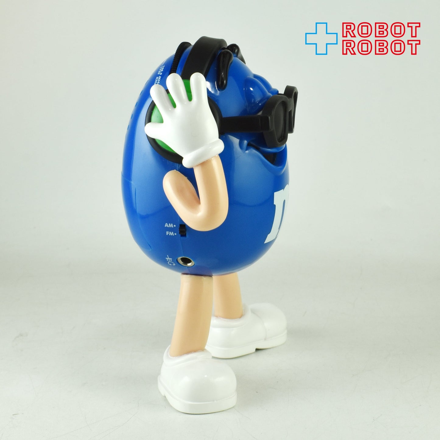 M&M's エムアンドエムズ コレクターシリーズ ブルー キャラクターラジオ フィギュア ヘッドフォン 箱付き
