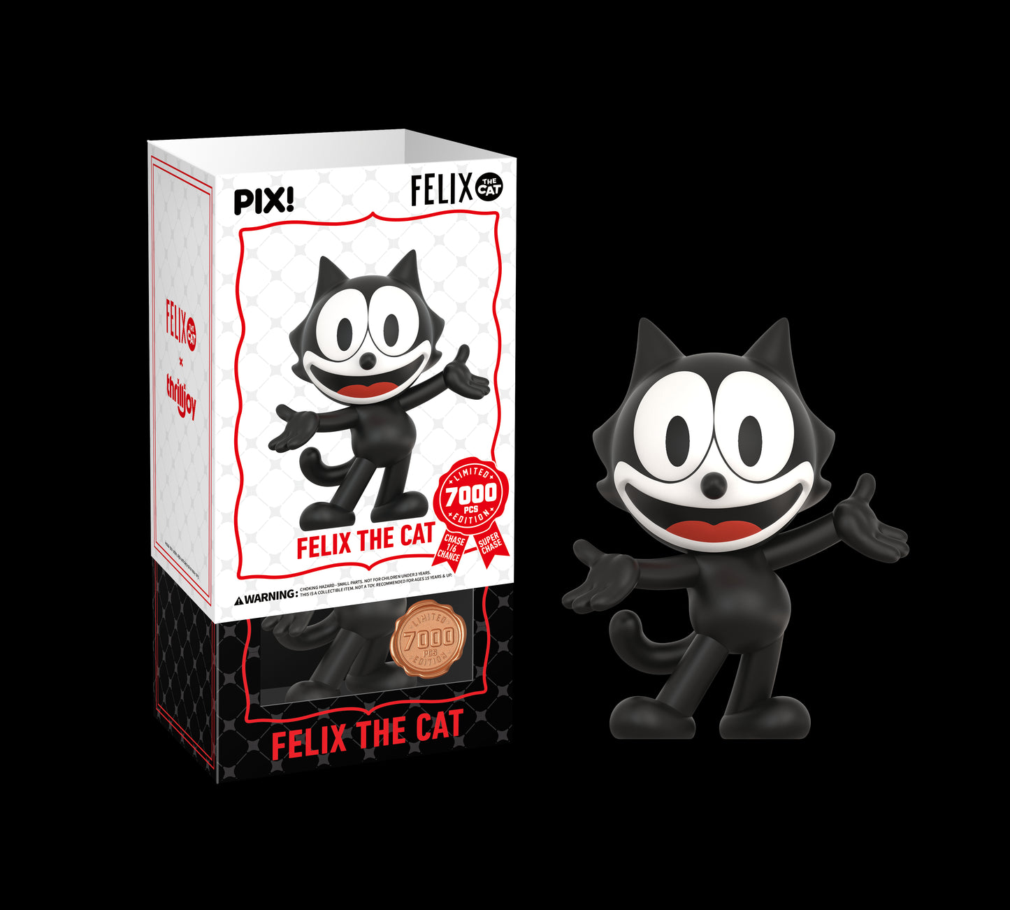 スリルジョイ PIX ピックス フィリックス・ザ・キャット ビニールフィギュア 箱付