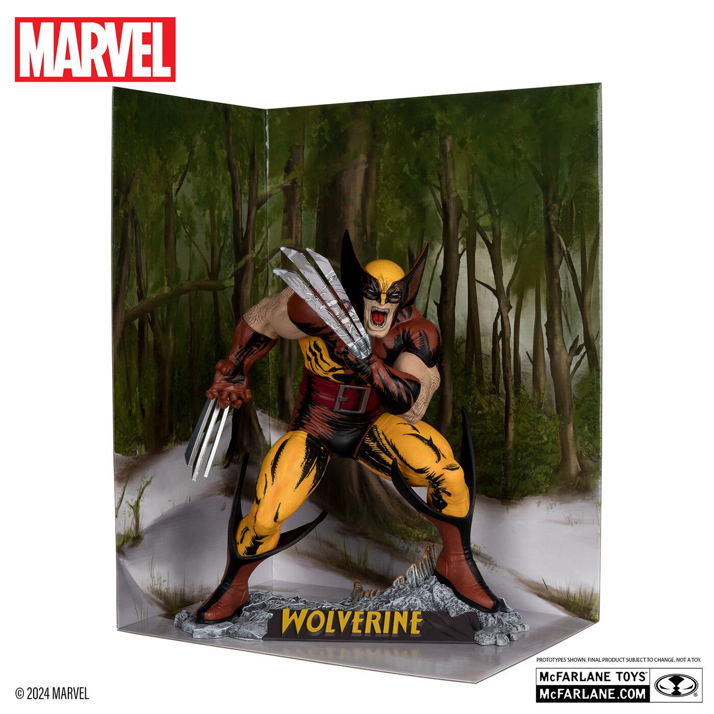 マクファーレン・トイズ マーベル シーン・フィギュア #004 ウルヴァリン トッド・マクファーレン・トイズ／The Incredible Hulk Vol.1 #340 1/6 スタチューフィギュア 未開封