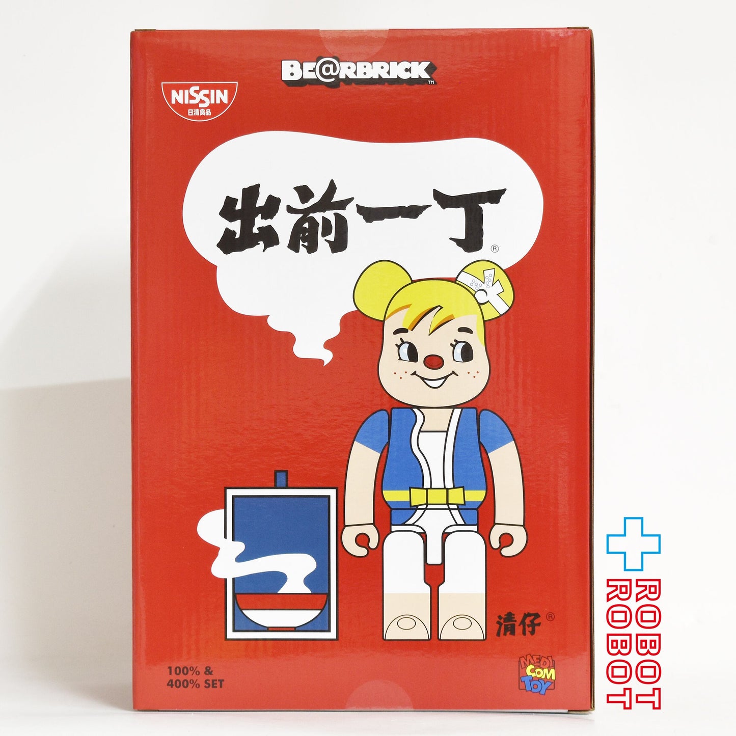 メディコム BE@RBRICK ベアブリック 100% & 400% 出前一丁 出前坊や 未開封 ♦︎４号店商品