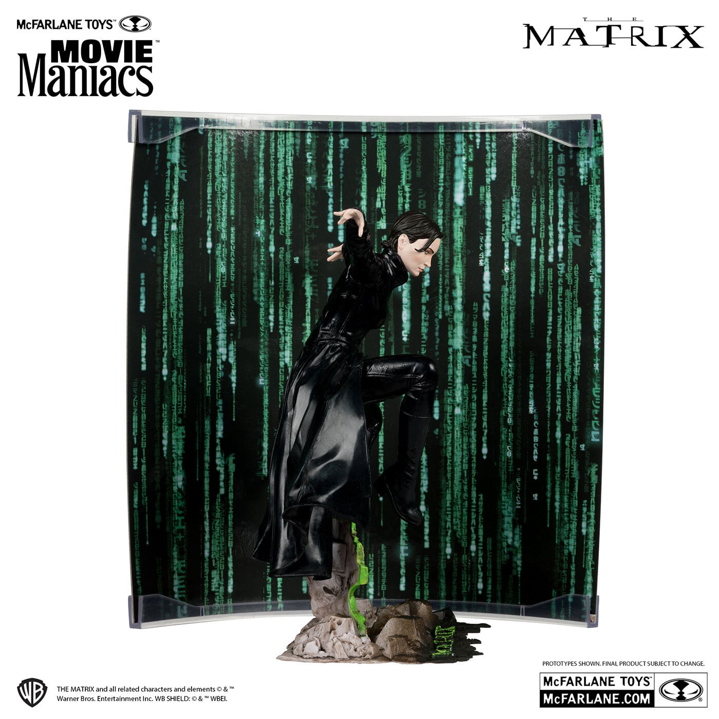 マクファーレントイズ ムービーマニアックス マトリックス トリニティ 6インチ ポーズドスタチュー 未開封