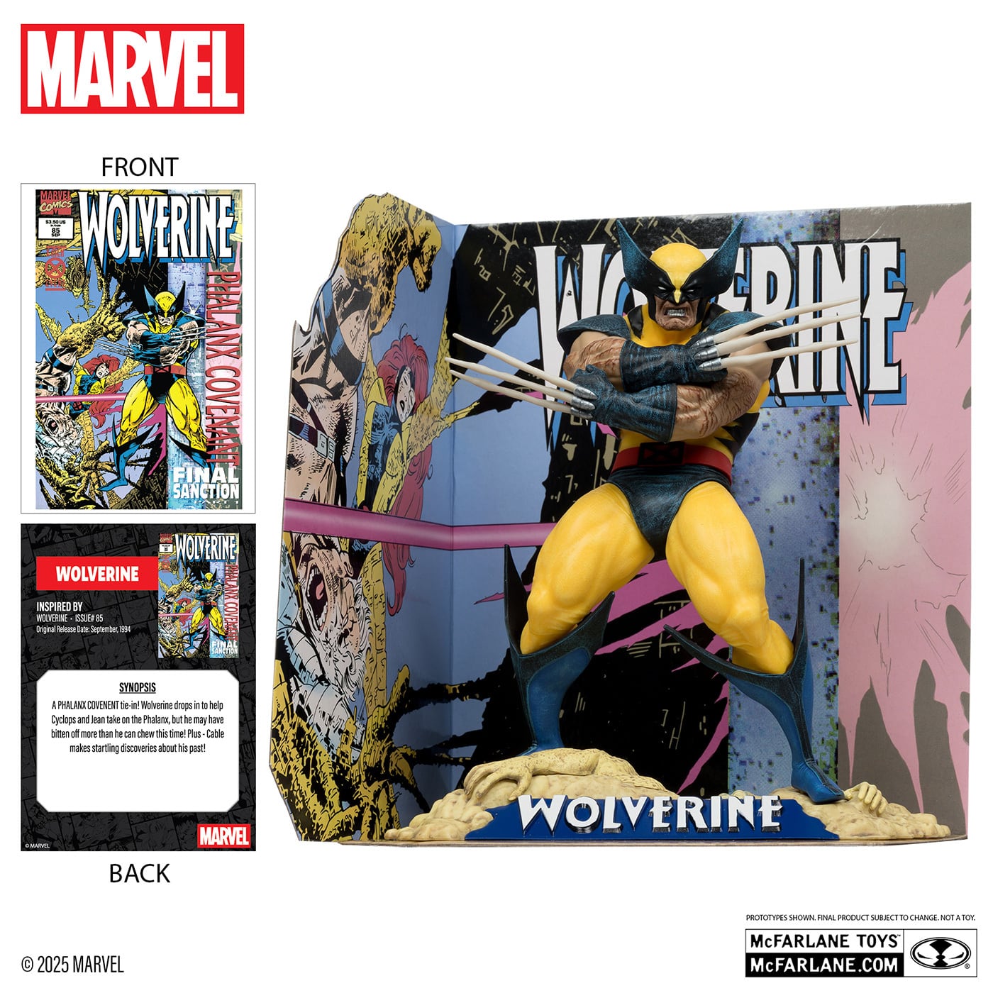 マクファーレン マーベル シーン・フィギュア #026 ウルヴァリン アダム・キューバート / Wolverine Vol.2 #85 1/10 スタチューフィギュア 未開封