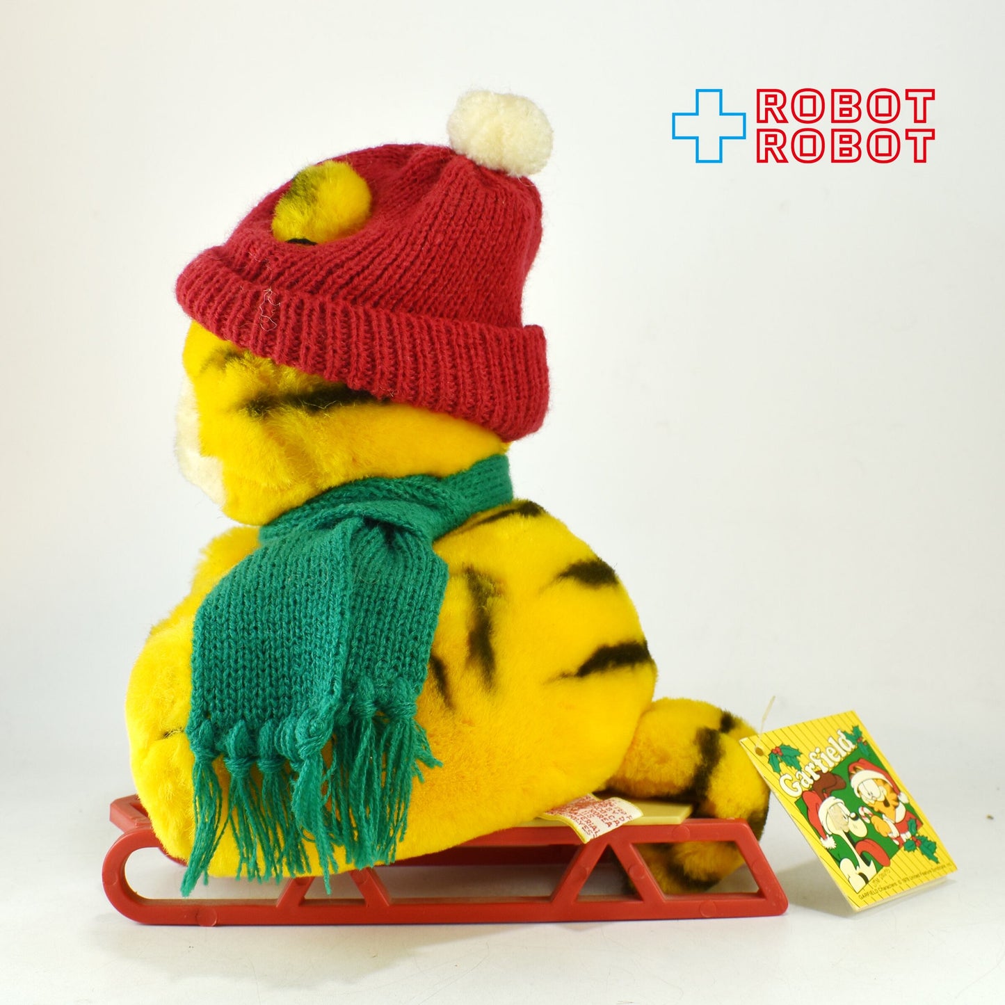 Dakin ガーフィールド ぬいぐるみ そり 紙タグ付き 1981