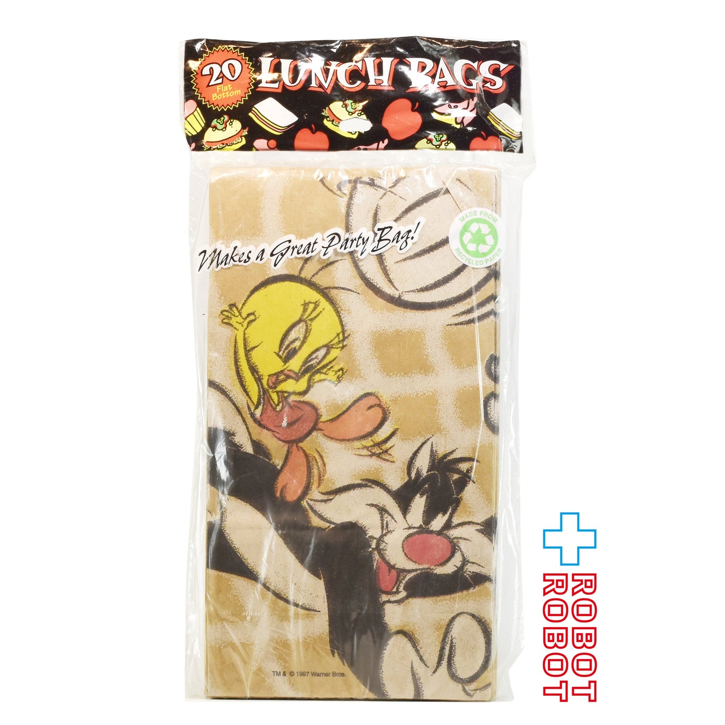 ルーニー・チューンズ  トゥイーティー & シルベスター ランチバッグ 紙袋 20枚入り 1998 未開封