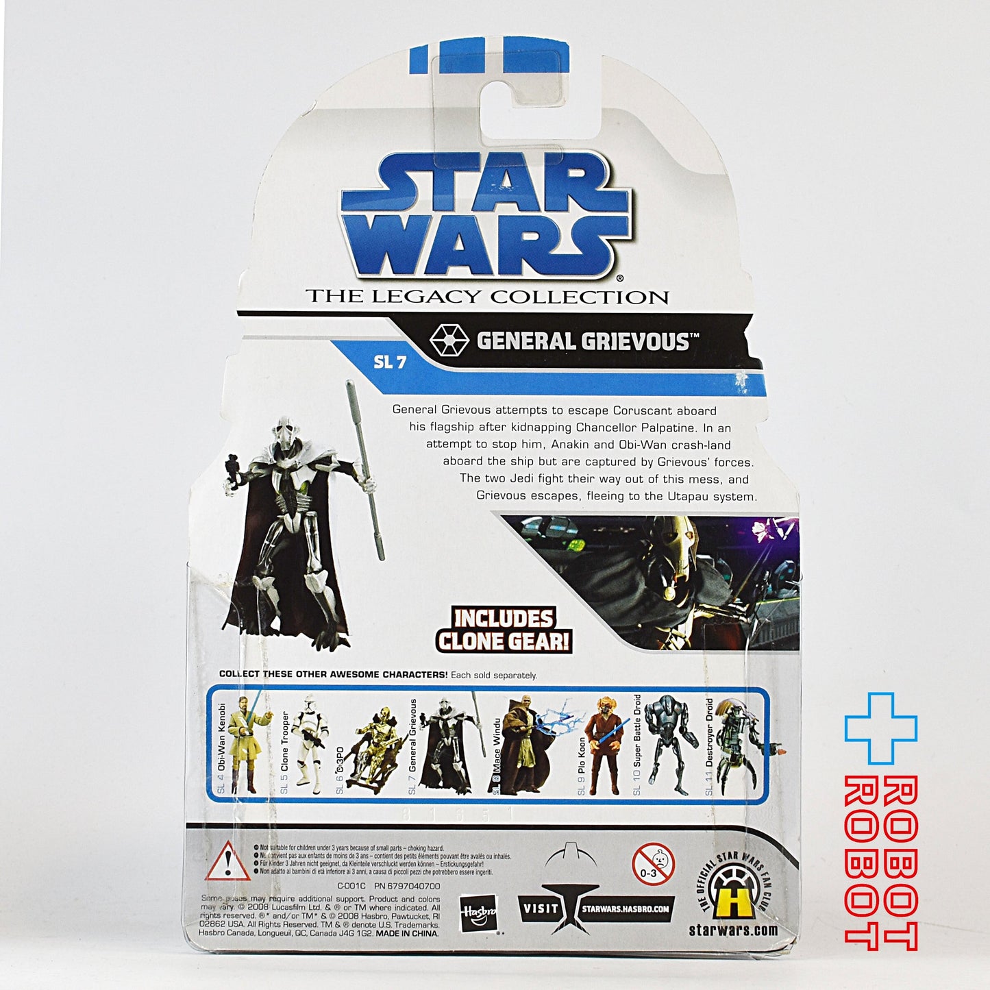 スター・ウォーズ LC2008 SL No.07 グリーヴァス将軍 レガシーコレクション 3.75インチ アクションフィギュア US版 未開封