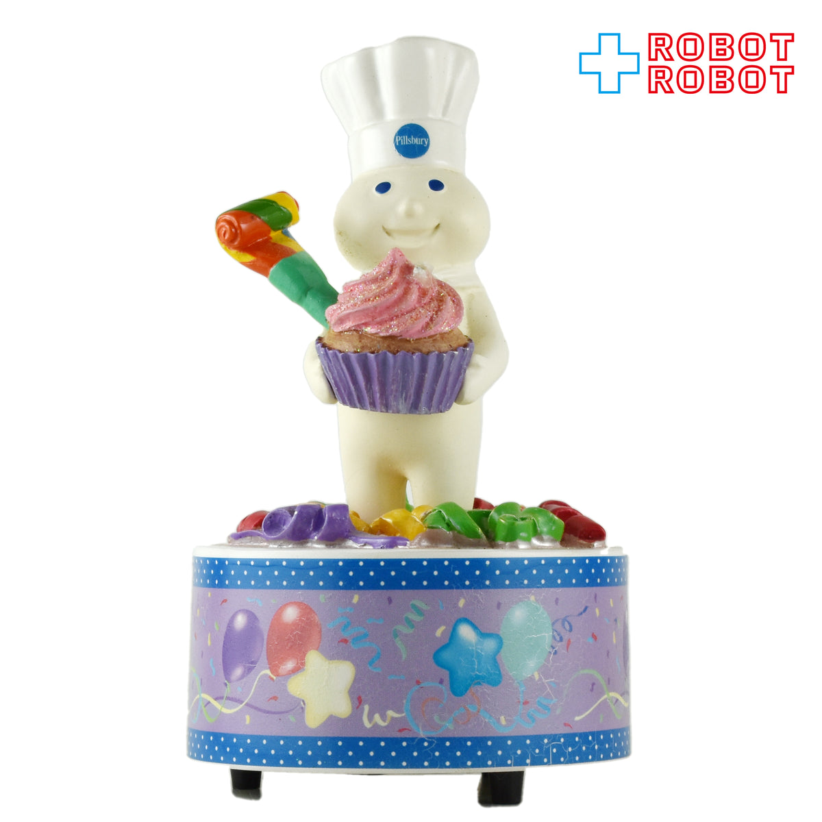 ※難有り：ピルズベリー ポッピンフレッシュ ドゥボーイ ハッピーバースデー オルゴール フィギュアリン 2011 企業物