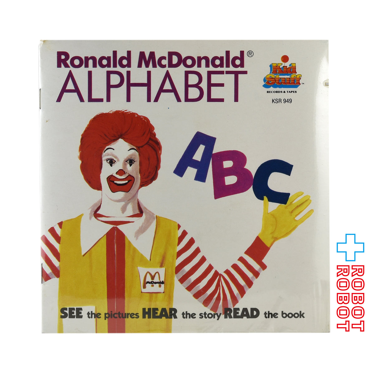 ロナルド・マクドナルド アルファベット 塗り絵絵本付きレコード 企業物 シュリンク未開封カットアウト盤