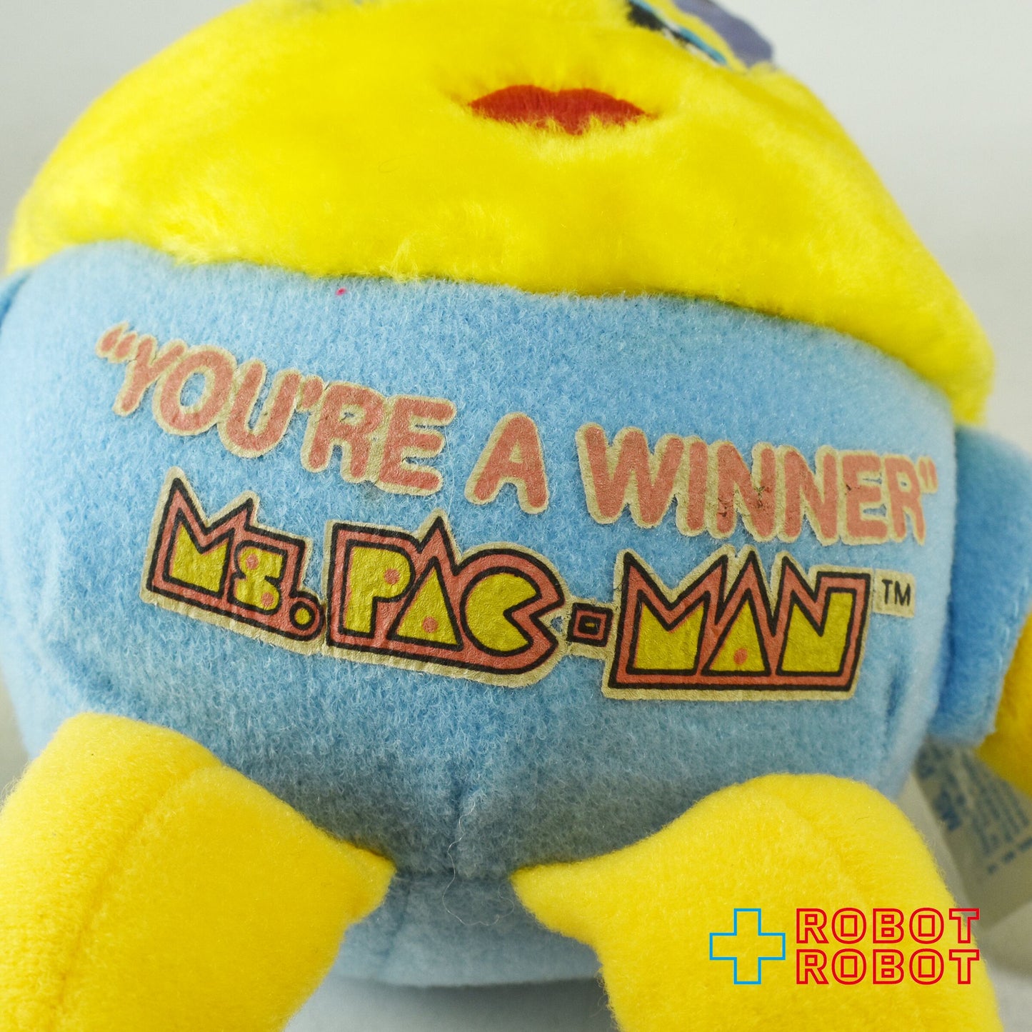 ミズパックマン ユーアーウィナー ぬいぐるみ人形 ニッカーボッカー社 1980's メイドイン 韓国