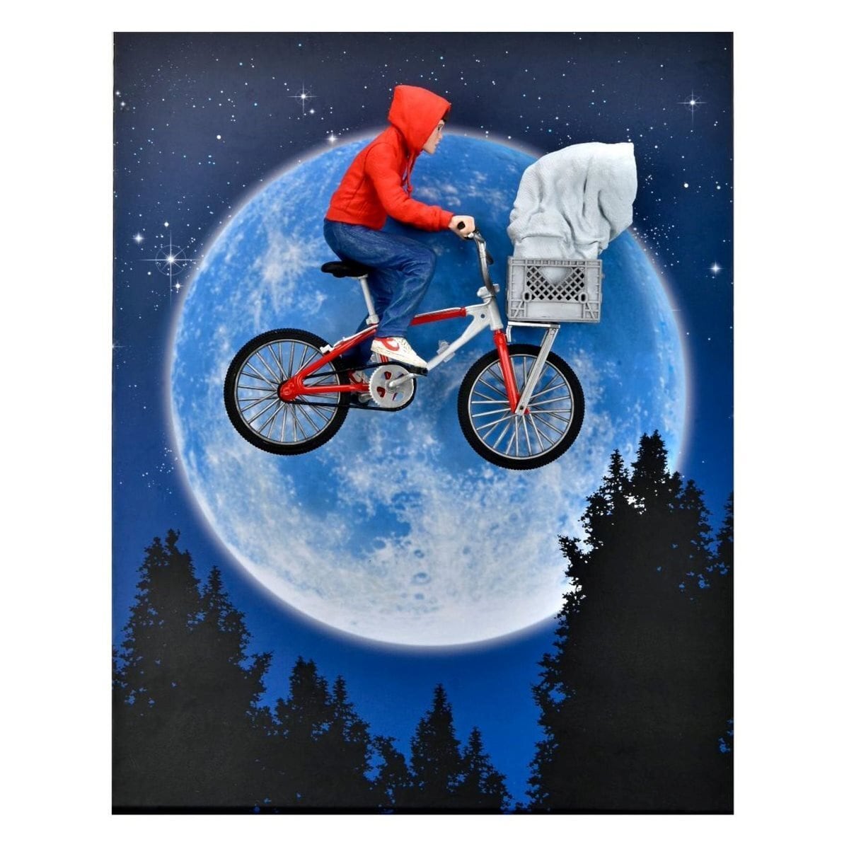 NECA エリオットとE.T. 自転車 7インチ アクションフィギュア 未開封