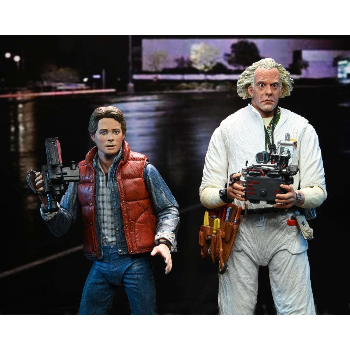 NECA バック・トゥ・ザ・フューチャー ドク エメット・ブラウン 1985 アルティメット 7インチ アクションフィギュア 未開封