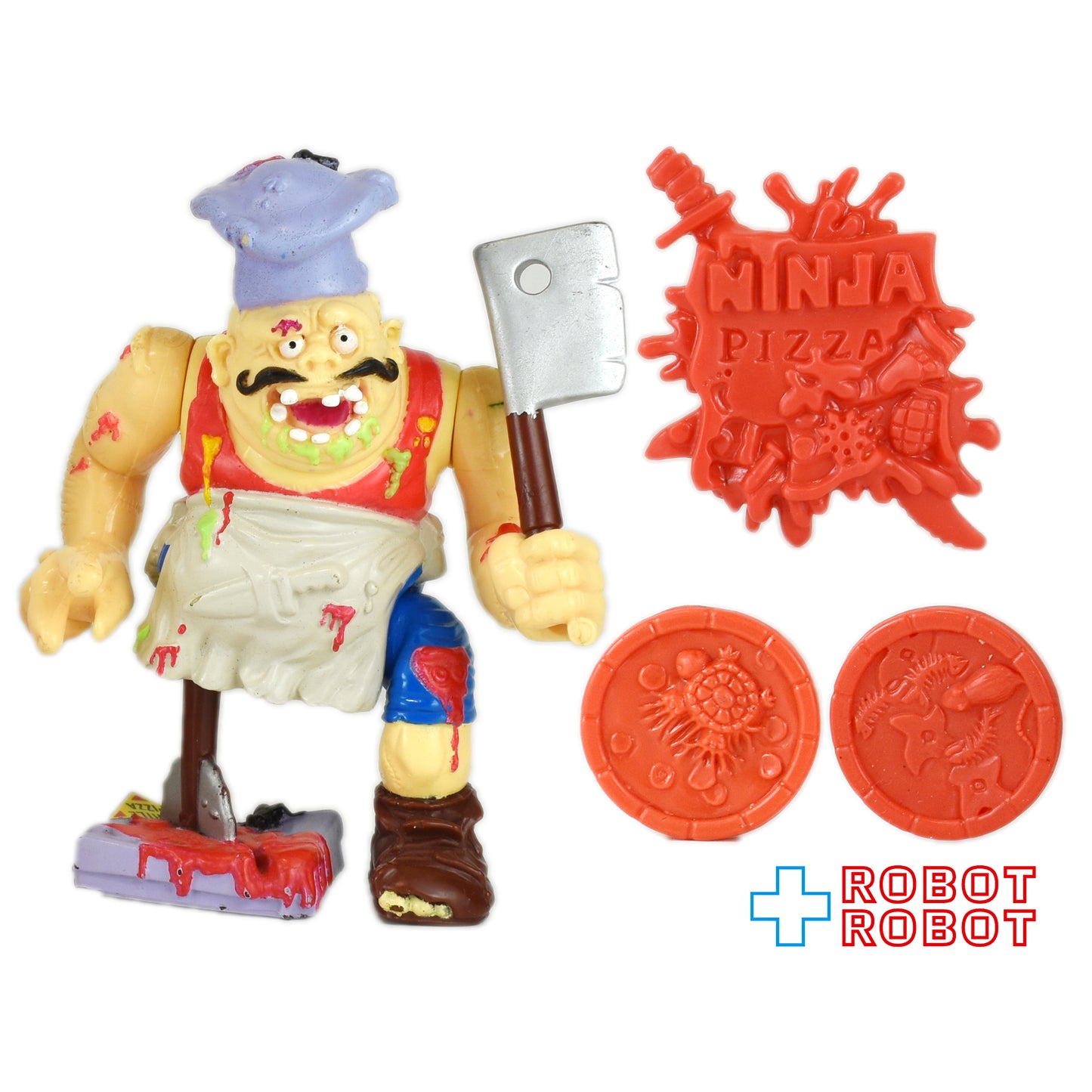 プレイメイツ ティーンエイジ・ミュータント・ニンジャ・タートルズ TMNT ピザフェイス アクションフィギュア ルース完品