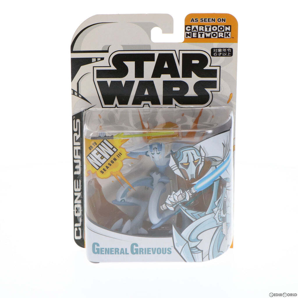 スター・ウォーズ CW2003 アニメイテッド グリーヴァス将軍 クローン・ウォーズ 3.75インチ アクションフィギュア 未開封