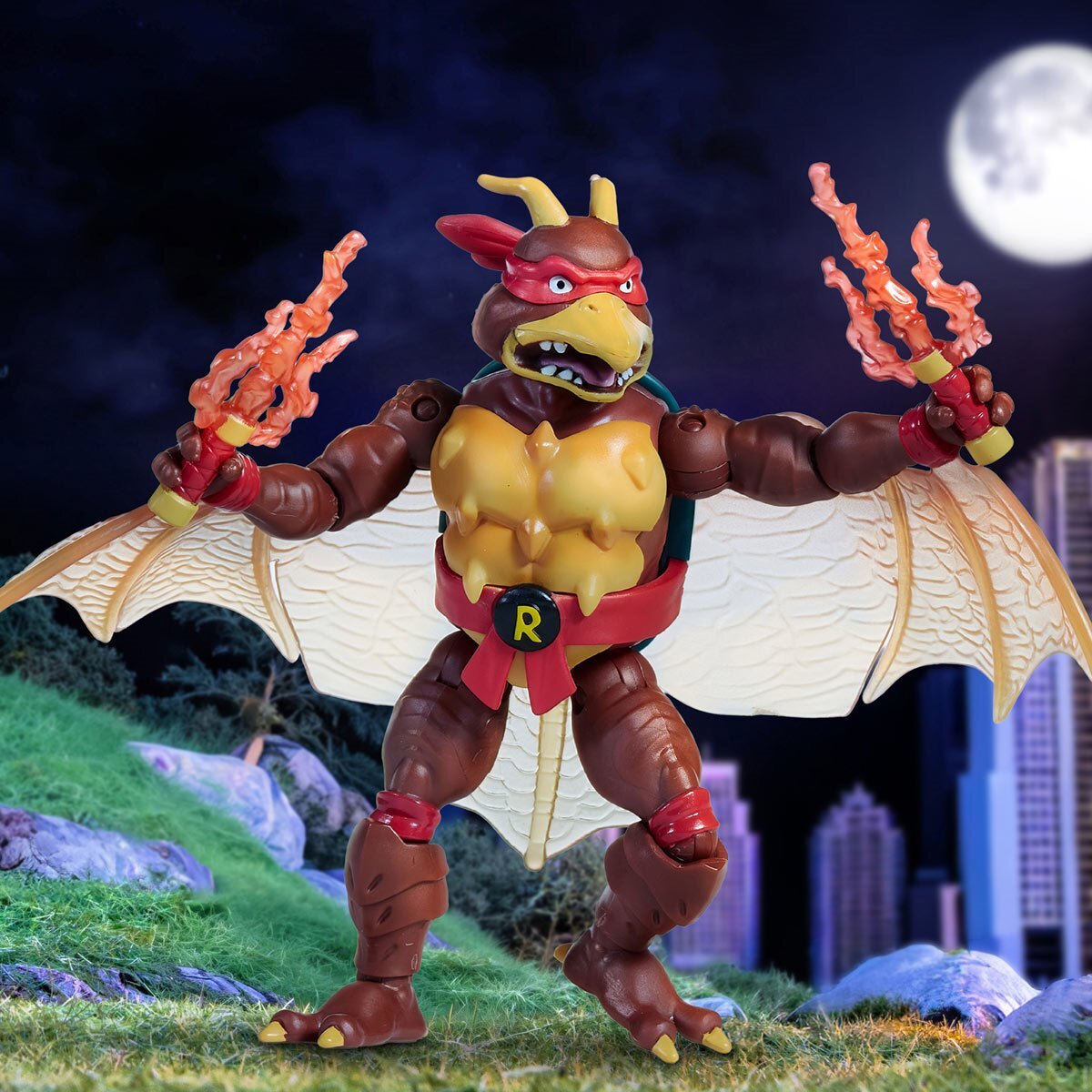 プレイメイツ ティーンエイジ・ミュータント・ニンジャ・タートルズ TMNT x ゴジラ ウェーブ1 ラファエロ as ラドン アクションフィギュア 未開封