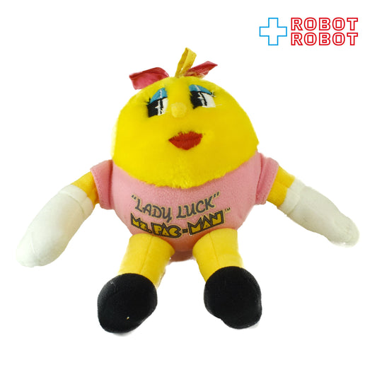 ミズパックマン レディラック ぬいぐるみ人形 ニッカーボッカー社 1980's メイドイン 韓国