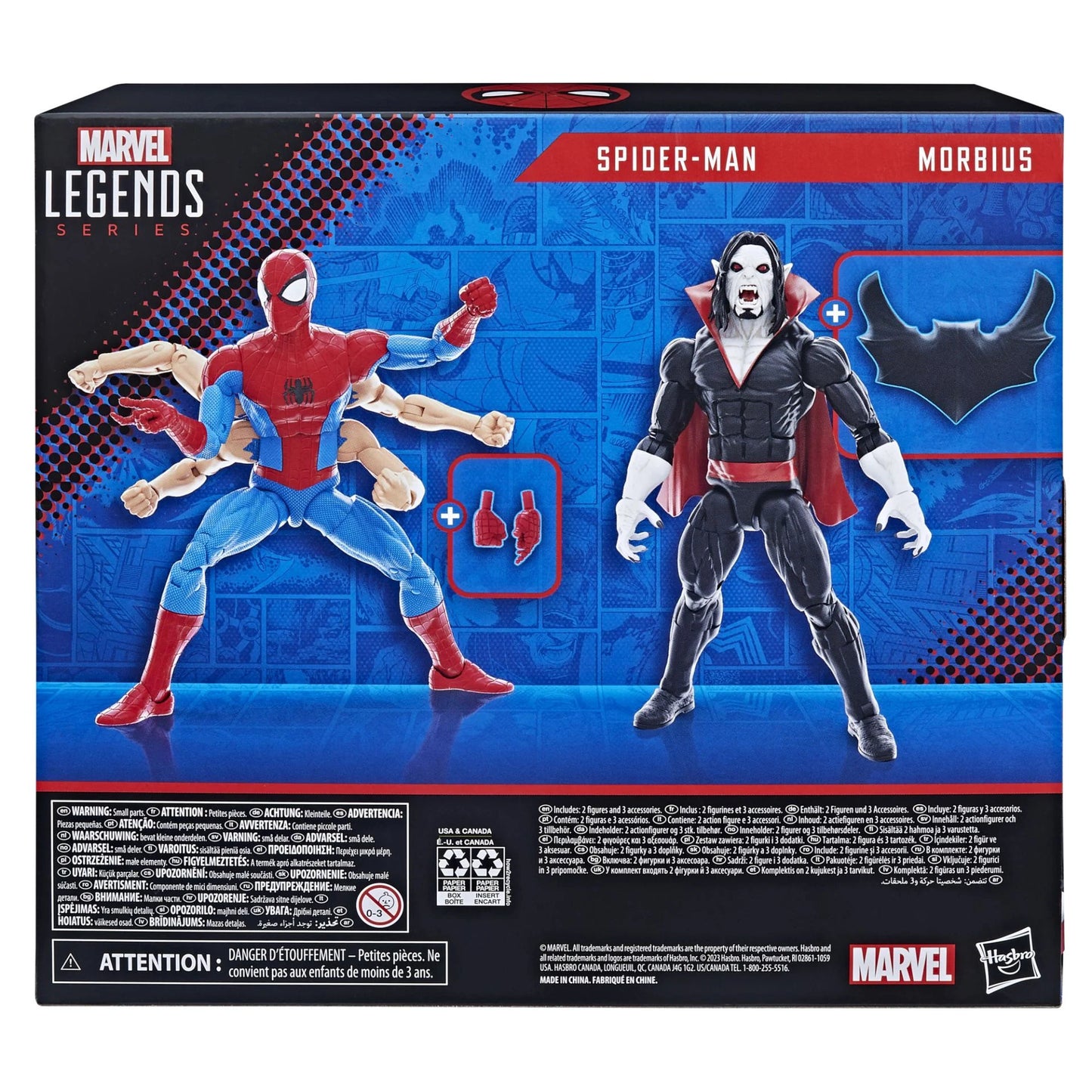 マーベルレジェンド アメイジングスパイダーマン スパイダーマン & モービウス アクションフィギュア 2パック 未開封