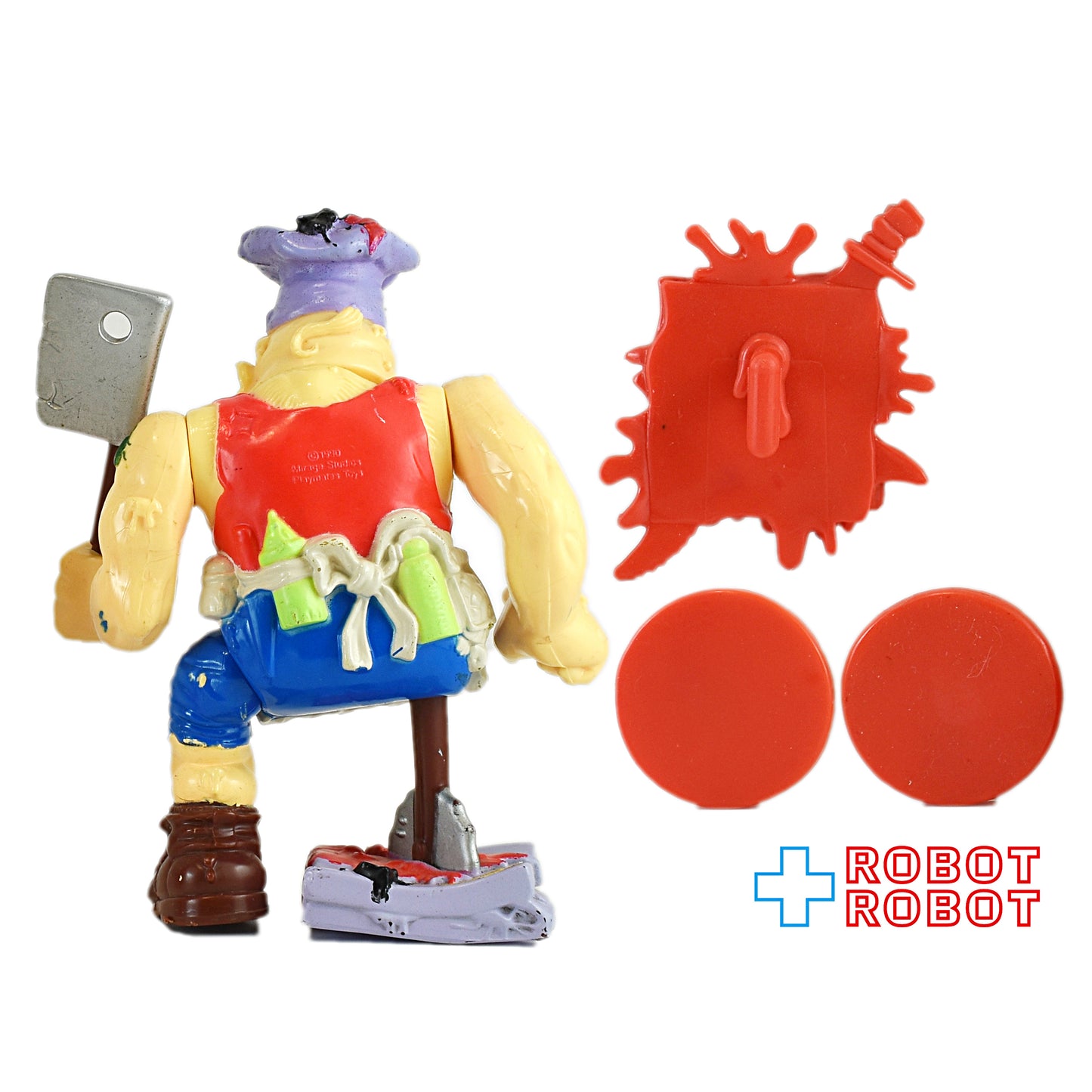 プレイメイツ ティーンエイジ・ミュータント・ニンジャ・タートルズ TMNT ピザフェイス アクションフィギュア ルース完品