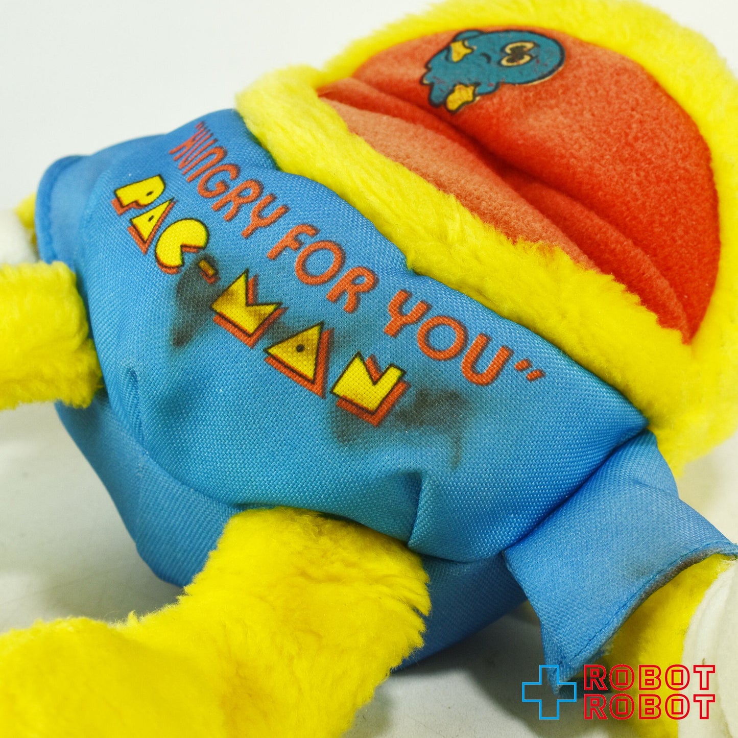 （専用）ニッカーボッカー パックマン 水色シャツ ハングリーフォーユウ ぬいぐるみ人形 1980's ※汚れ