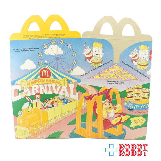 マクドナルド ハッピーセット空箱 カーニバル 1990