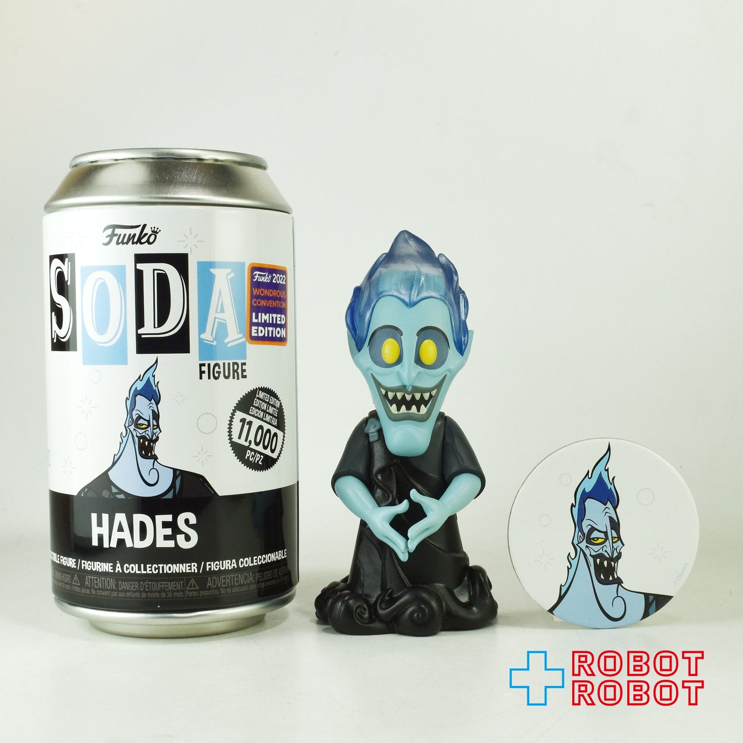 ファンコ SODA ソーダ缶 ディズニー ヴィランズ ヘラクレス ハデス 2022 ワンダーコン限定 フィギュア 缶入り