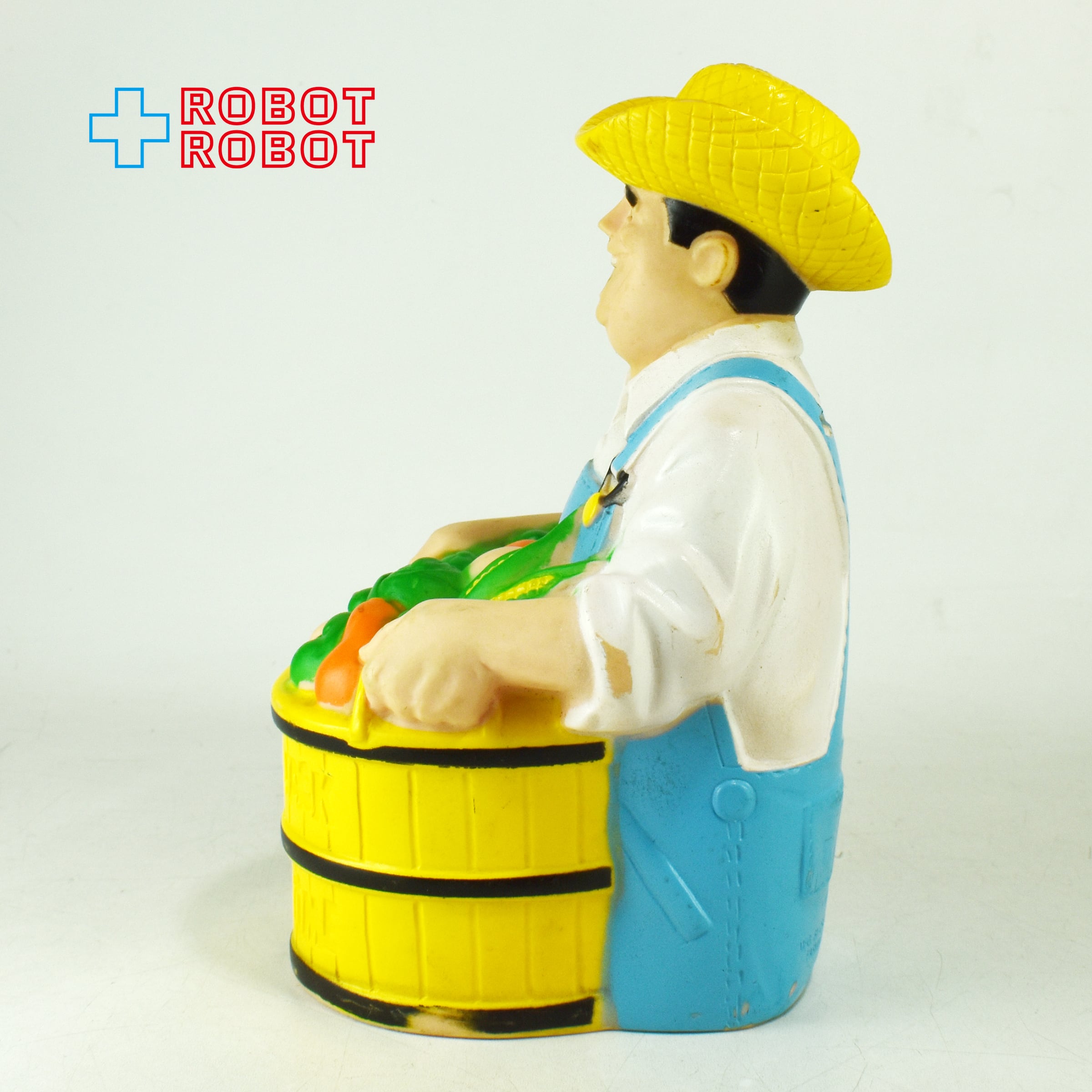 1980’s ファーマージャック ビンテージ 貯金箱 アドバタイジング ソフビ ファーマー・ジャック ノベルティーバンク ソフビ 貯金箱 1986 ※底蓋