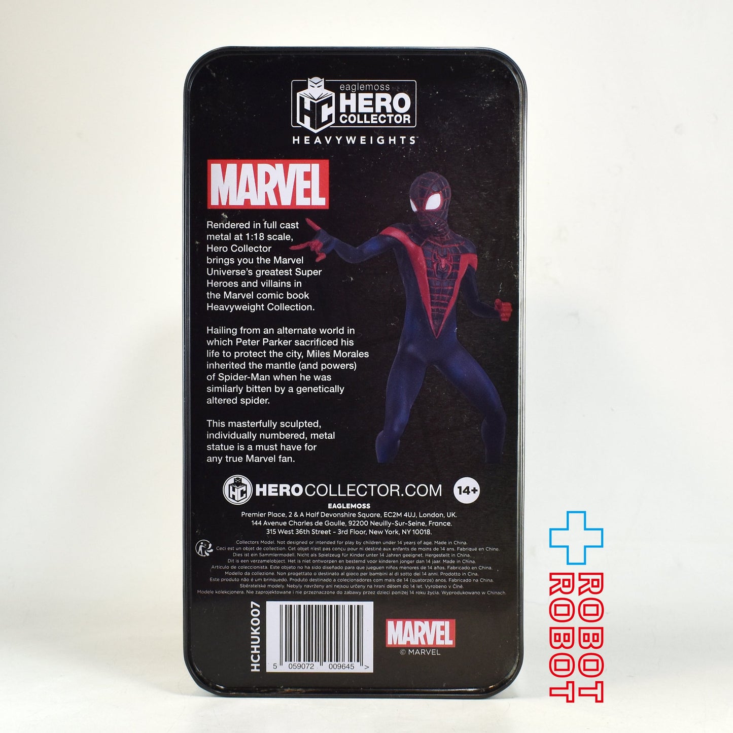 イーグルモス ヒーローコレクター ヘビーウェイト マーベル マイルス・モラレス スパイダーマン メタルスタチュー フィギュア 箱入