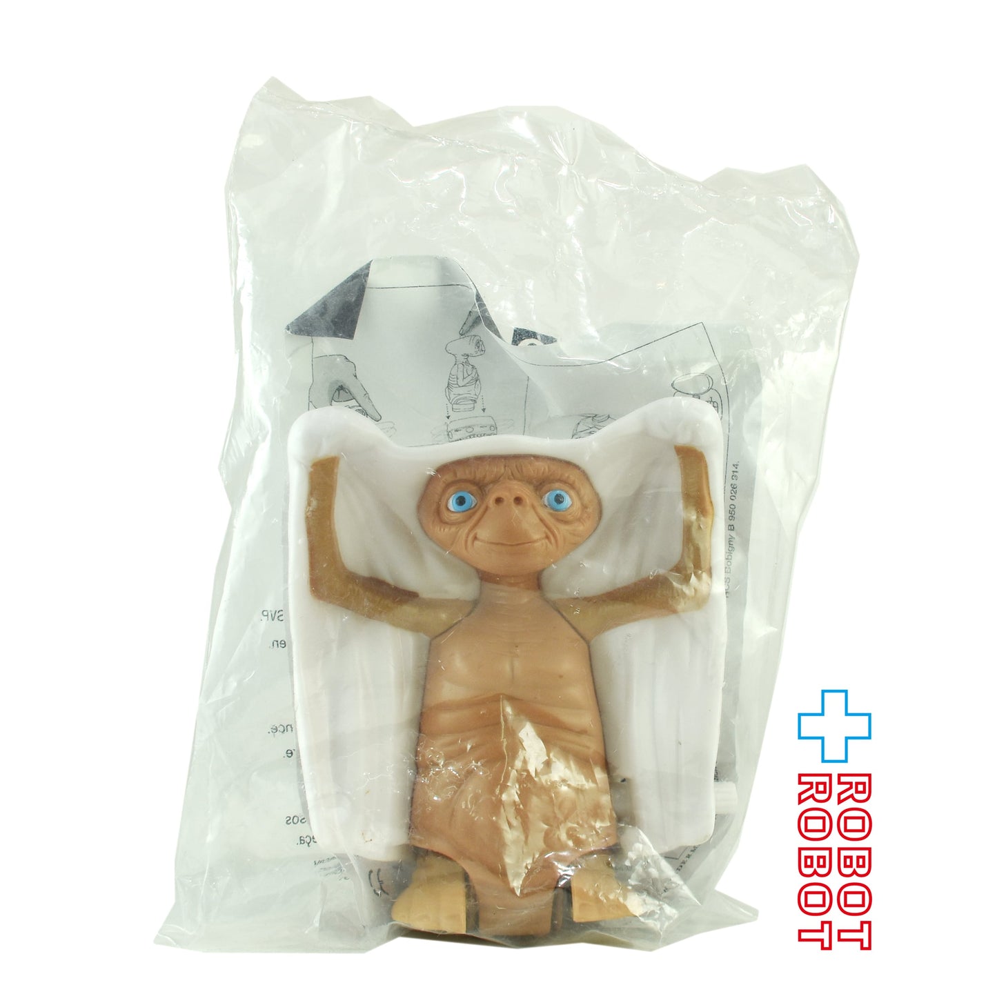 E.T. 20周年 シーツかぶり ぜんまいトコトコ フィギュア フランス クイックバーガー ミールトイ 2002 袋入未開封