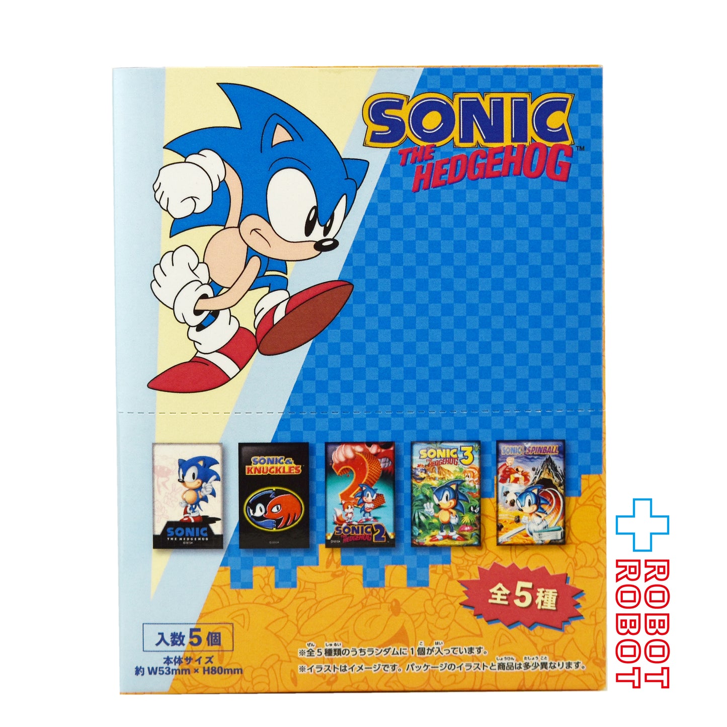 エンスカイ ソニック・ザ・ヘッジホッグ クエア缶バッジコレクション 未開封