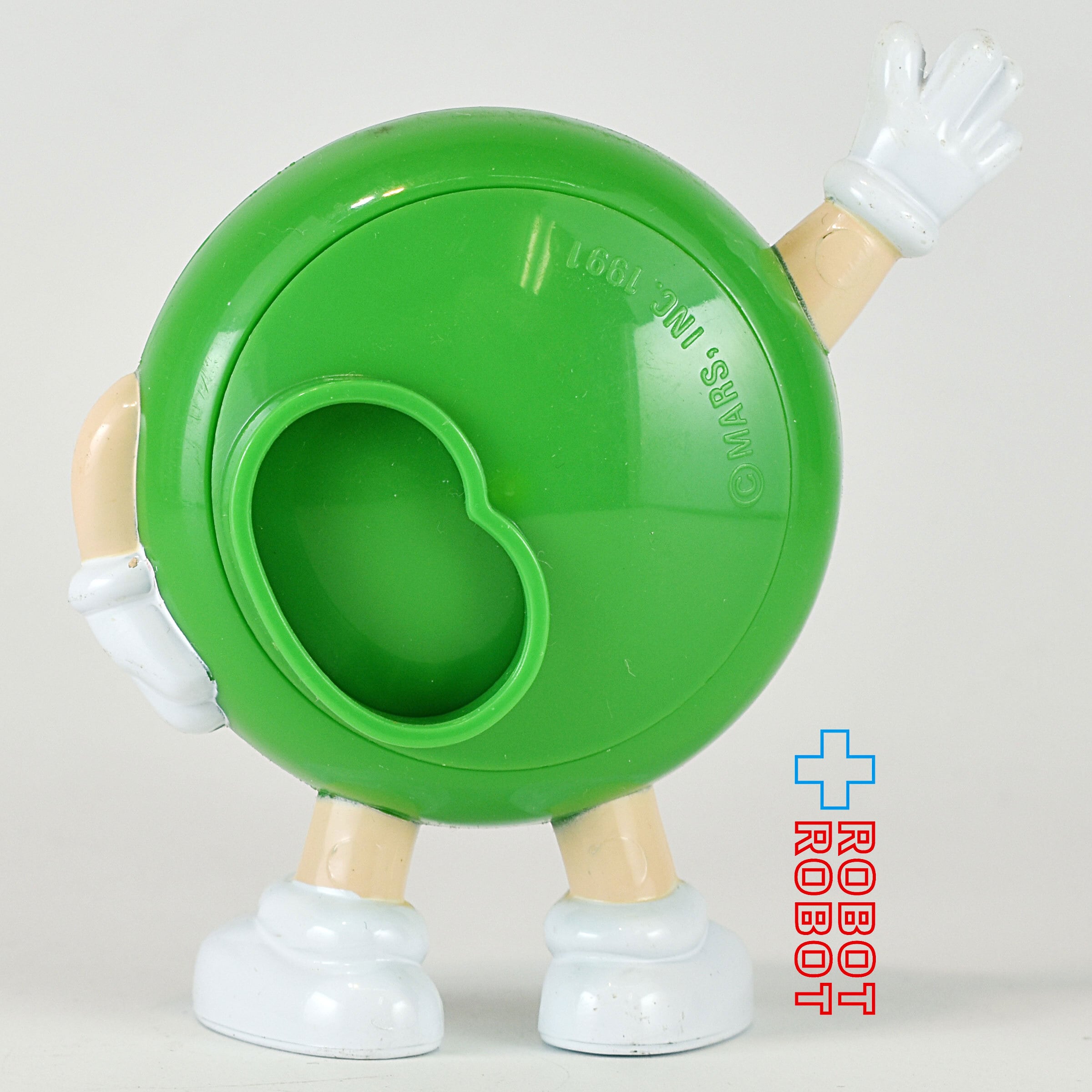 ★超々激レア★ M&M's エムアンドエムズ ピーナッツ ディスペンサー 緑 M&M's ファン・ディスペンサー グリーン エムアンドエムズ 箱付