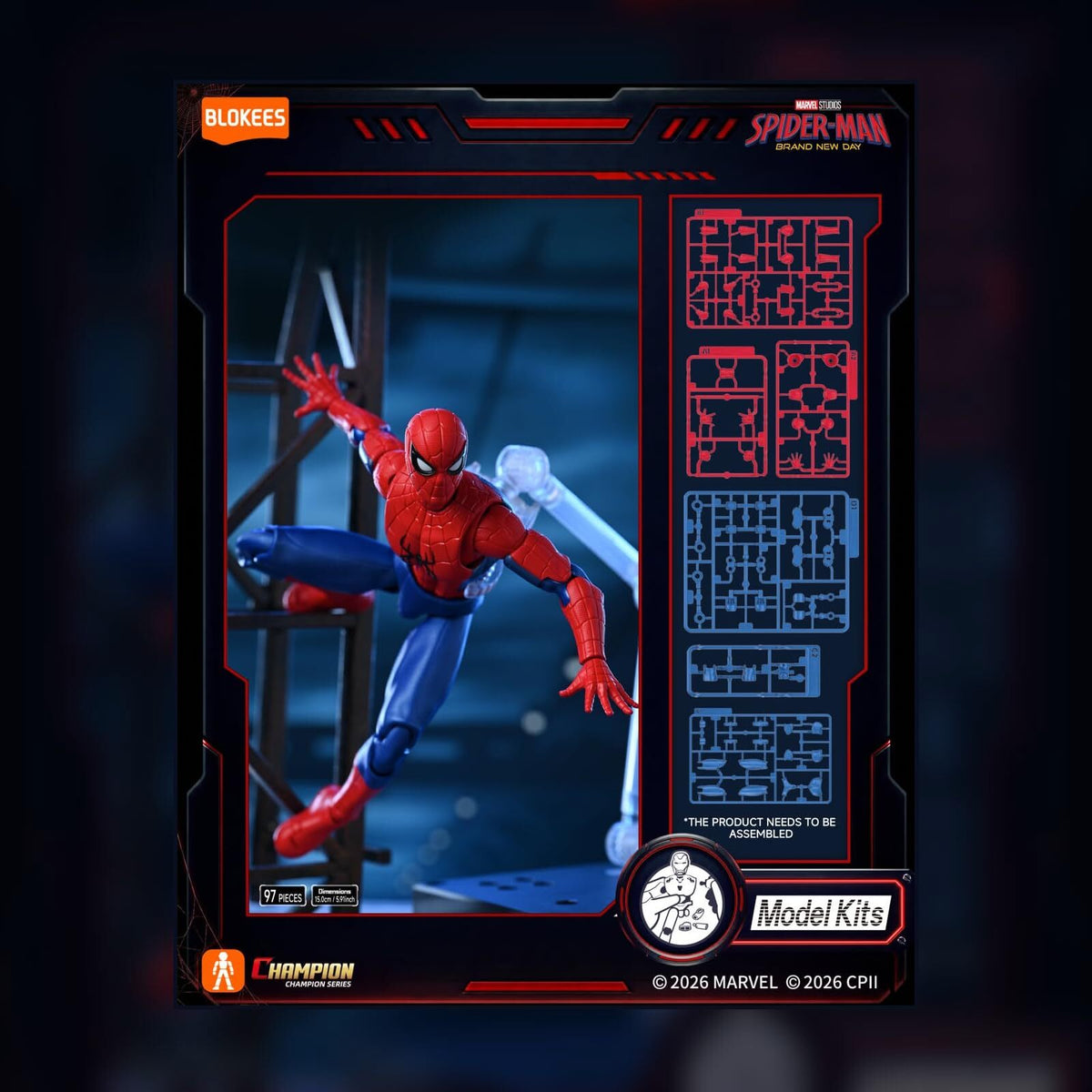 ブロッキーズ マーベル スパイダーマン・ブランドニューデイ チャンピオンクラス モデルキット 未開封